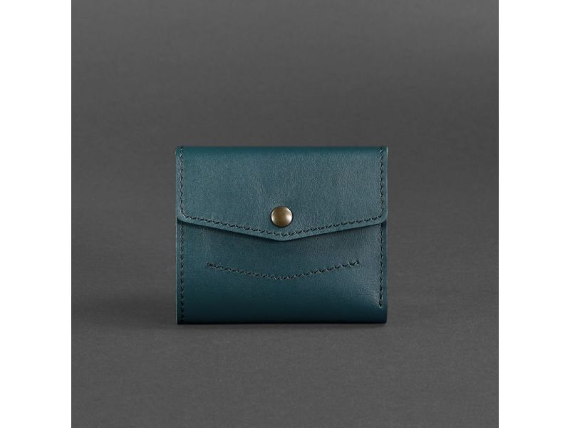 Женский кожаный кошелек 2.1 зеленый, фото 5