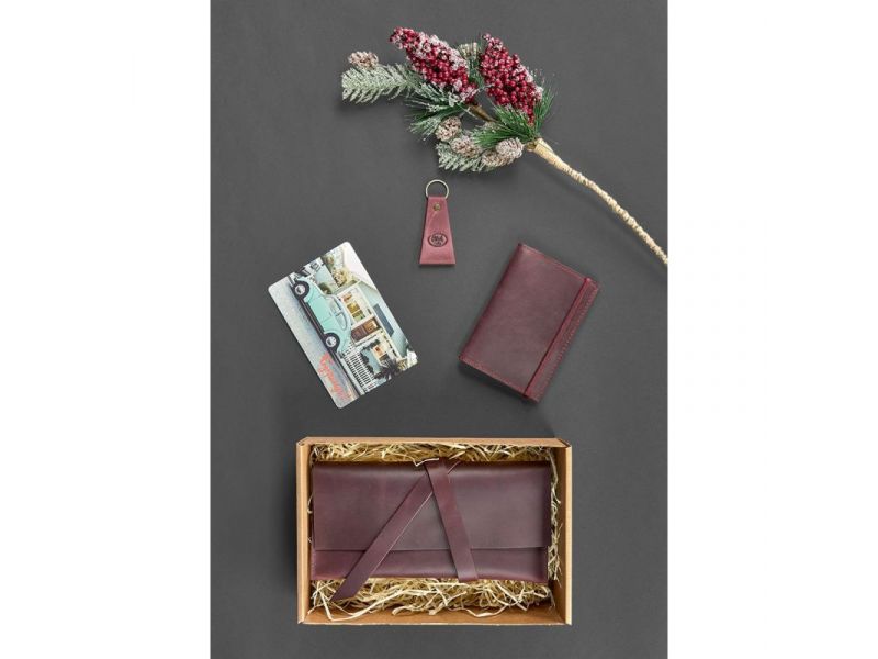 Набор кожаных аксессуаров для путешественника Венеция (кожа crazy horse), фото 3