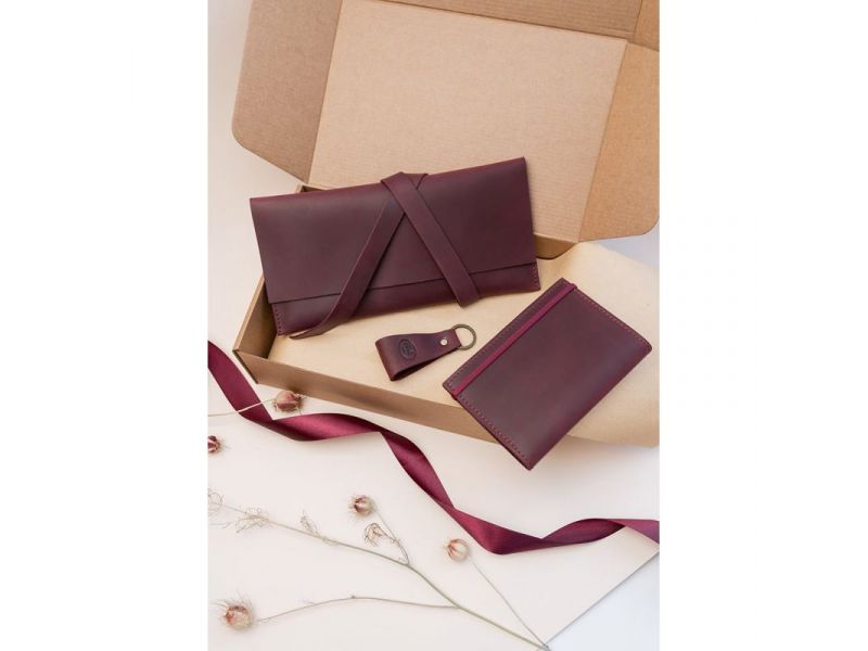 Набор кожаных аксессуаров для путешественника Венеция (кожа crazy horse), фото 1