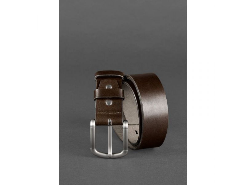 Мужской ремень 40 мм коричневый, фото 3