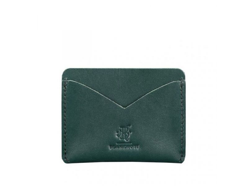 Женская кожаная визитница 5.0 зеленая, фото 5