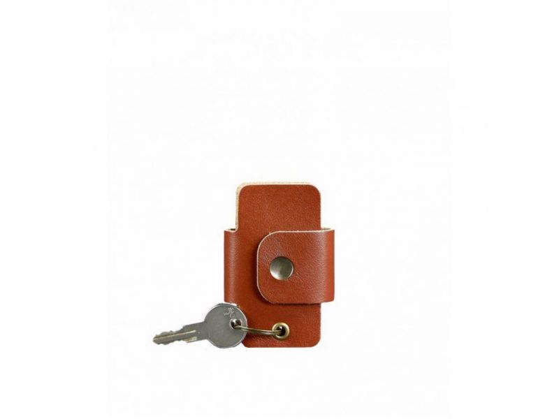 Кожаная ключница смарт-кейс 4.0 светло-коричневая, фото 4