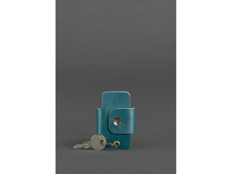 Кожаная ключница смарт-кейс 4.0 зеленая, фото 1