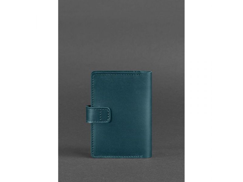 Кожаная обложка для паспорта 3.0 зеленая, фото 4