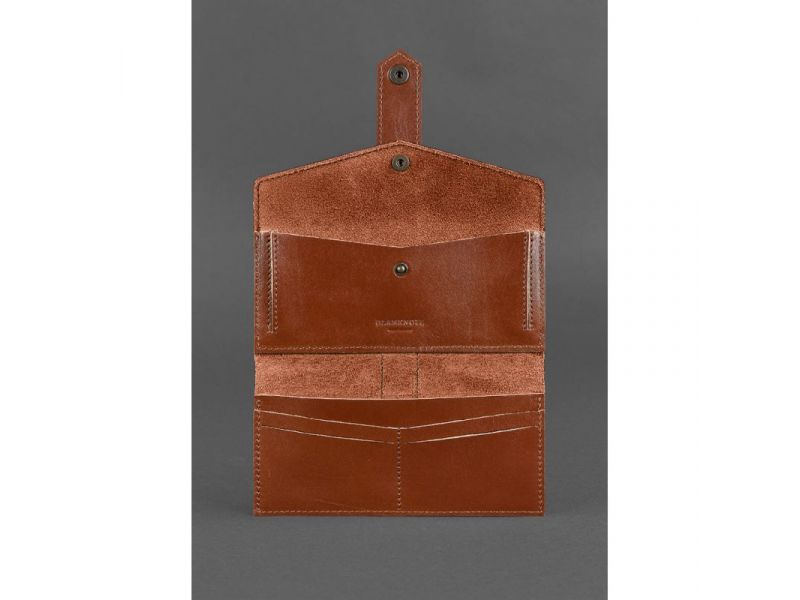 Кожаное портмоне 3.0 светло-коричневое, фото 3