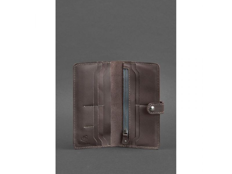 Кожаное женское портмоне 7.0 темно-бежевое, фото 4