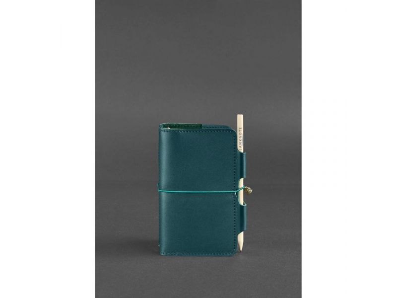 Кожаный блокнот (Софт-бук) 3.0 зеленый, фото 1