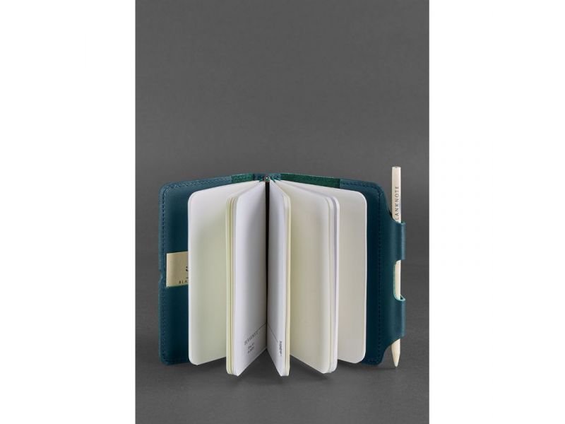 Кожаный блокнот (Софт-бук) 3.0 зеленый, фото 2