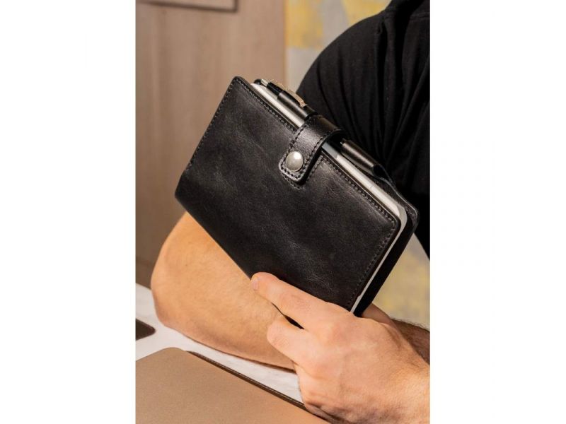 Кожаный блокнот (Софт-бук) 4.0 черный, фото 1