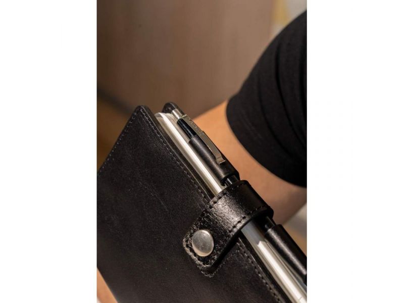 Кожаный блокнот (Софт-бук) 4.0 черный, фото 8