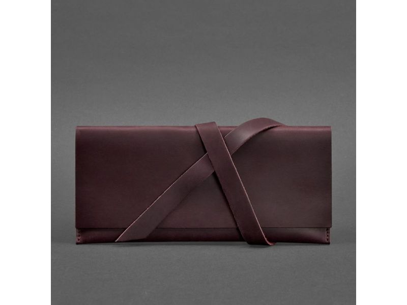 Кожаный тревел-кейс Voyager 1.0 Krast бордовый, фото 4