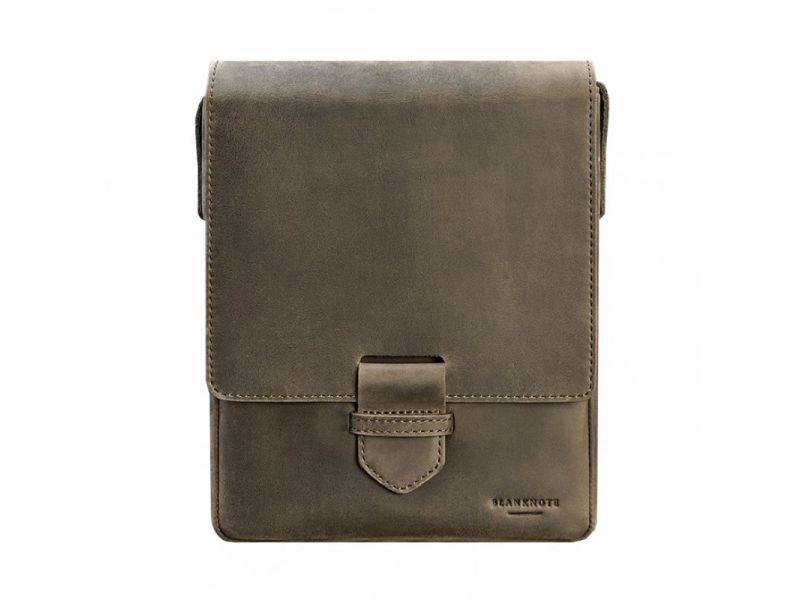 Мужская кожаная сумка-мессенджер Esquire темно-коричневый Crazy Horse, фото 7