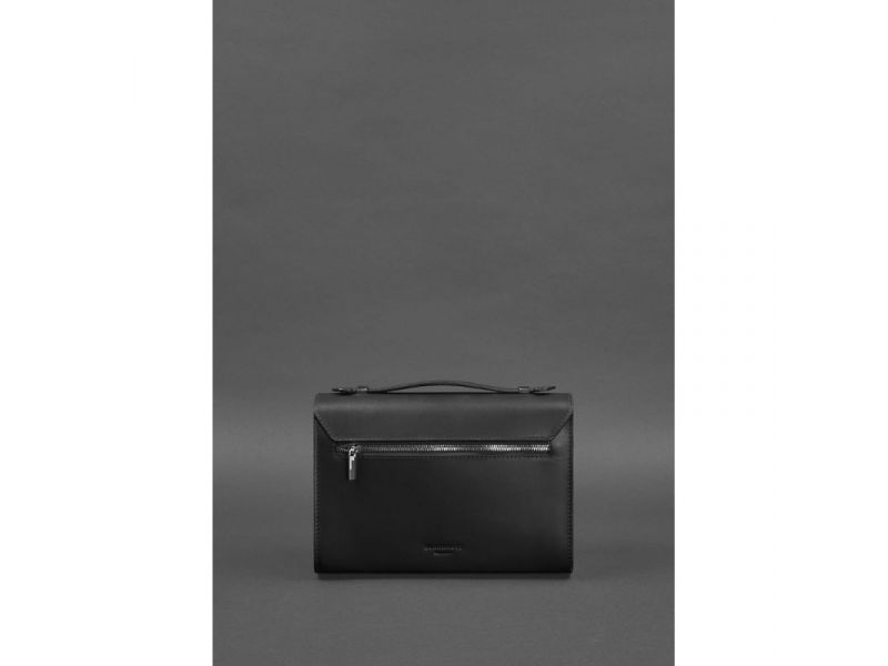 Женская кожаная сумка-кроссбоди Lola черная, фото 3