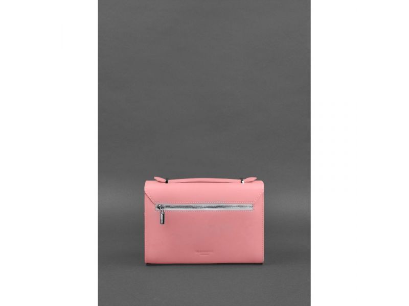 Женская кожаная сумка-кроссбоди Lola розовая, фото 3