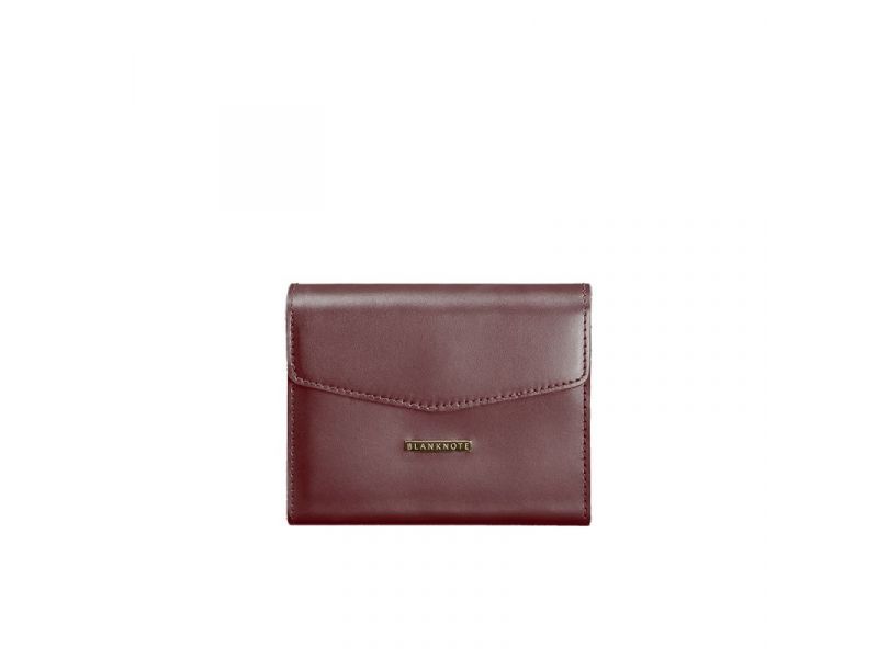 Женская кожаная сумка поясная/кроссбоди Mini бордовая, фото 10