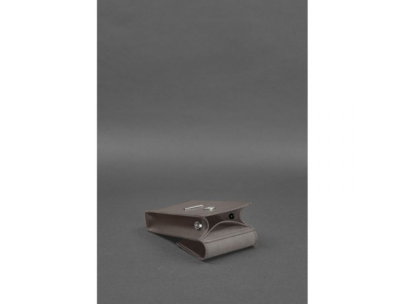 Набор женских кожаных сумок Mini поясная/кроссбоди темно-бежевый, фото 10