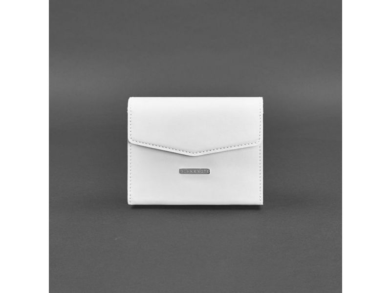 Женская кожаная сумка поясная/кроссбоди Mini белая, фото 9