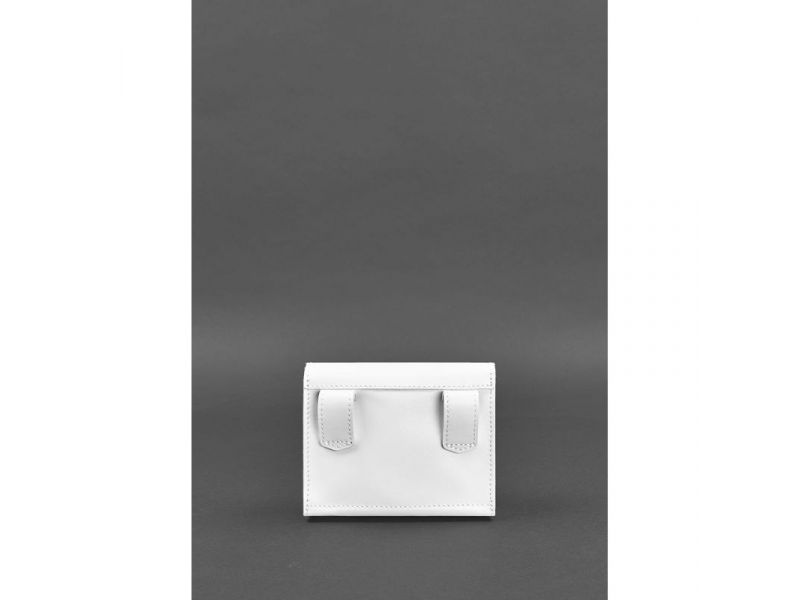 Набор женских белых кожаных сумок Mini поясная/кроссбоди, фото 5