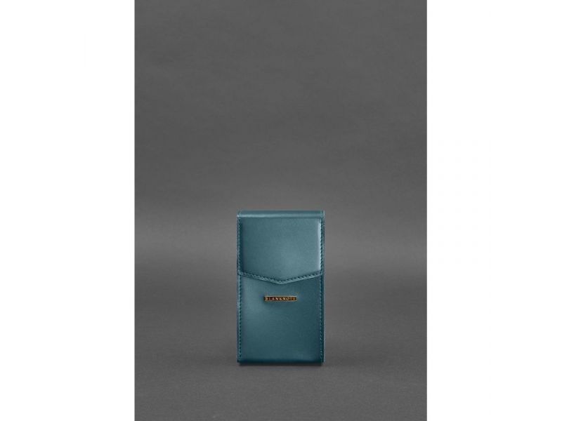 Вертикальная женская кожаная сумка Mini поясная/кроссбоди зеленая, фото 2