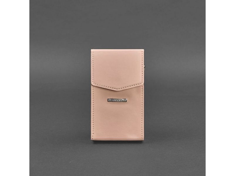 Вертикальная женская кожаная сумка Mini розовая поясная/кроссбоди, фото 9