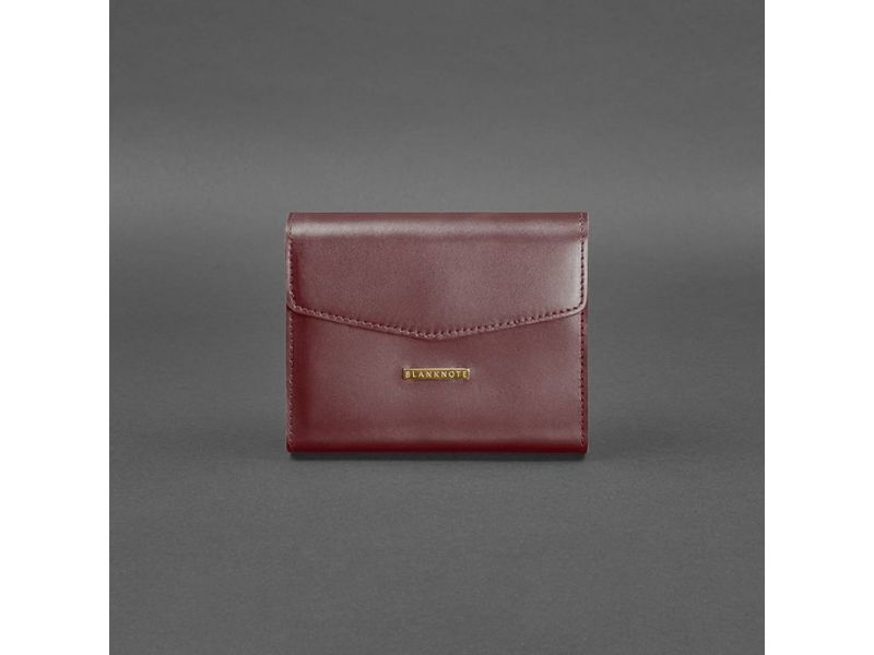 Женская кожаная сумка поясная/кроссбоди Mini бордовая, фото 9