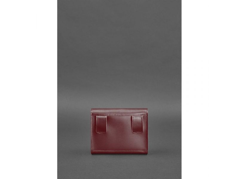 Набор женских бордовых кожаных сумок Mini поясная/кроссбоди, фото 5