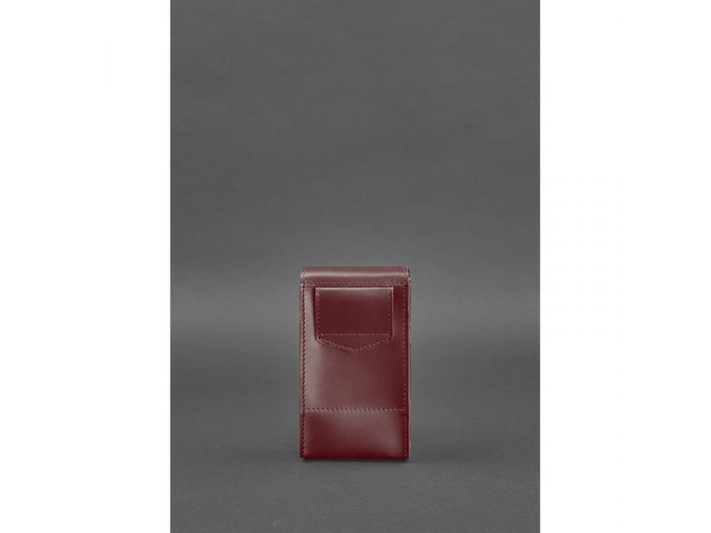 Набор женских бордовых кожаных сумок Mini поясная/кроссбоди, фото 9