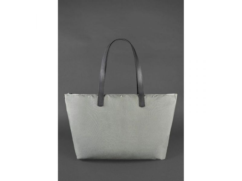 Кожаная плетеная женская сумка Пазл Xl черная Krast, фото 4