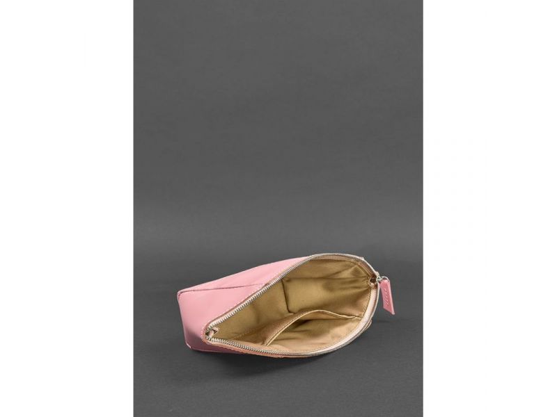 Женская розовая кожаная косметичка 2.0 Краст, фото 5