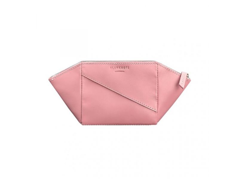 Женская розовая кожаная косметичка 2.0 Краст, фото 7