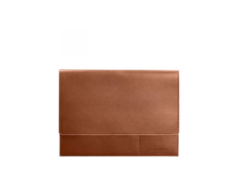 Кожаная папка для документов А4 (на магнитах) светло-коричневая, фото 5