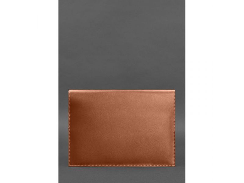 Кожаная папка для документов А4 (на магнитах) светло-коричневая, фото 3