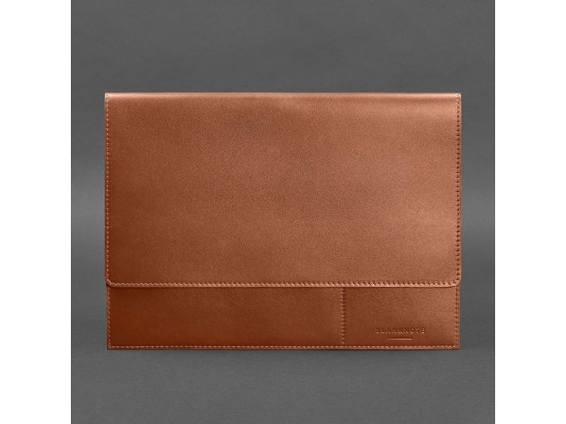 Кожаная папка для документов А4 (на магнитах) светло-коричневая, фото 4