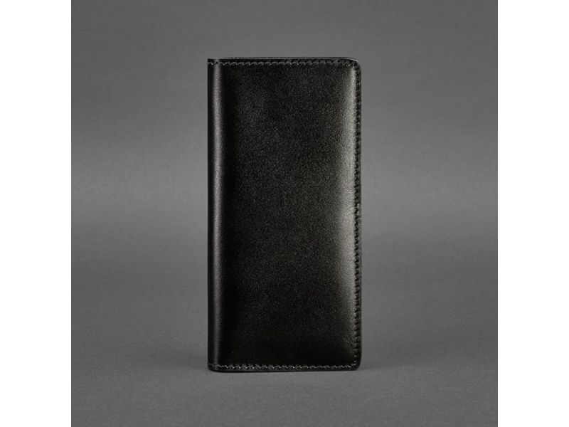 Кожаное портмоне-купюрник 11.0 черное Краст, фото 5