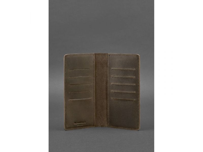 Кожаное портмоне-купюрник 11.0 темно-коричневое, фото 3