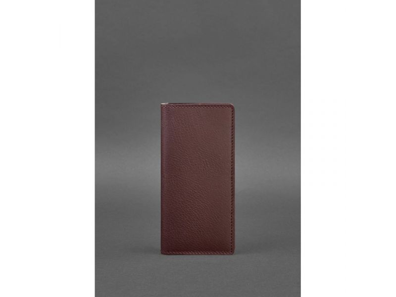 Кожаное портмоне-купюрник 11.0 бордовое, фото 1