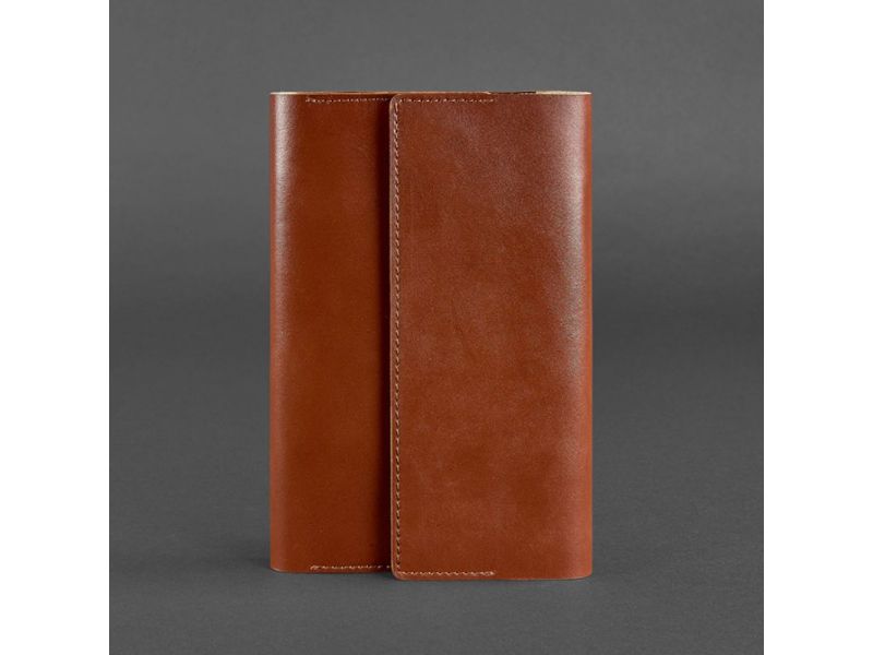 Кожаный блокнот (Софт-бук) 5.1 светло-коричневый, фото 6