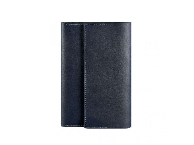 Кожаный блокнот (Софт-бук) 5.1 темно-синий, фото 7