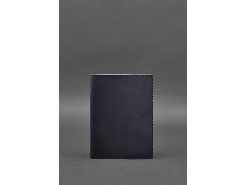 Кожаная обложка для блокнота 6.0 (софт-бук) синяя, фото 1