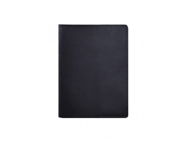 Кожаная обложка для блокнота 6.0 (софт-бук) синяя, фото 6