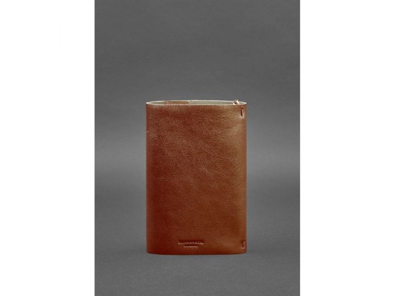 Кожаный блокнот софт-бук 7.0 светло-коричневый, фото 3