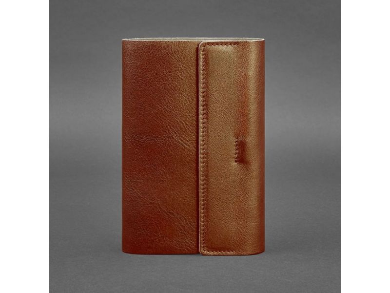 Кожаный блокнот софт-бук 7.0 светло-коричневый, фото 8