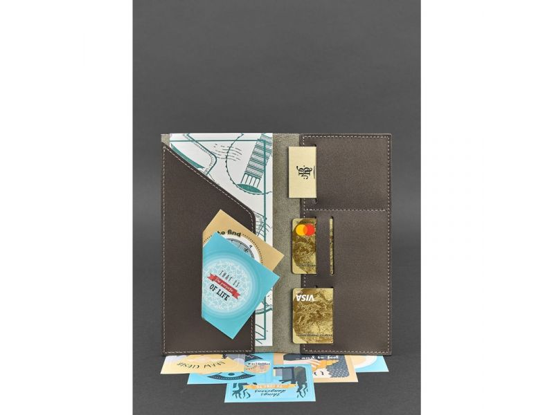 Кожаный тревел-кейс 3.1 темно-бежевый, фото 2