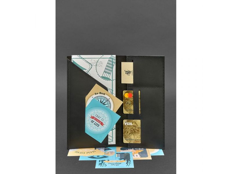 Кожаный тревел-кейс 3.1 черный Crazy Horse, фото 2