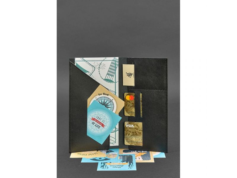 Кожаный тревел-кейс 3.1 черный Краст, фото 2