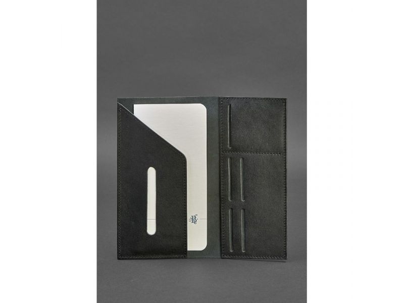 Кожаный тревел-кейс 3.1 черный Краст, фото 3