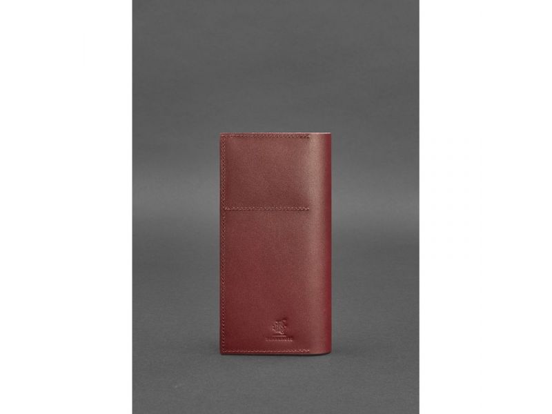 Кожаный тревел-кейс 3.1 бордовый Краст, фото 5