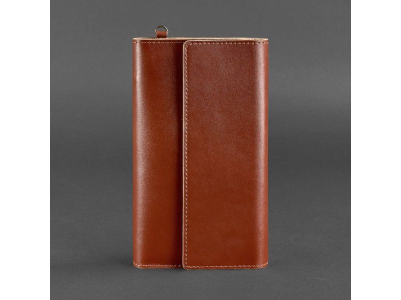 Кожаный клатч-органайзер (Тревел-кейс) 5.1 светло-коричневый, фото 6