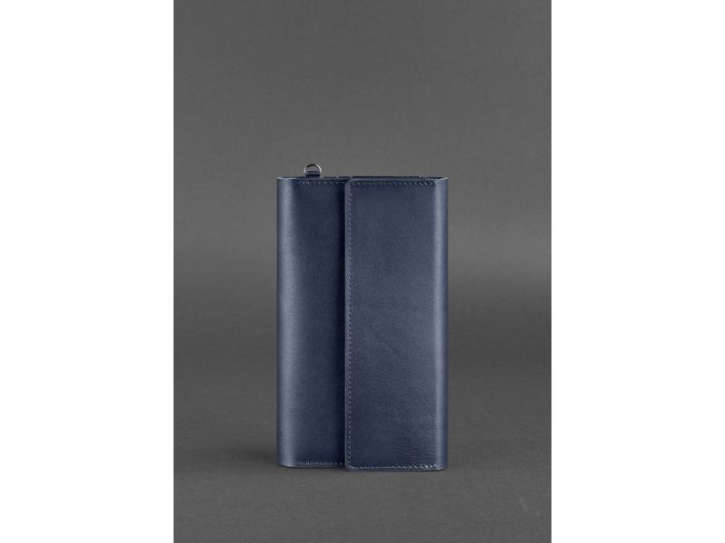 Кожаный клатч-органайзер (Тревел-кейс) 5.1 темно-синий, фото 1