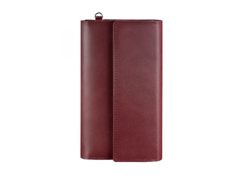 Кожаный клатч-органайзер (Тревел-кейс) 5.1 бордовый, фото 7